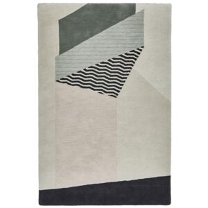Covor Modern & Geometric Malaga, Lana, Bej/Multicolor, 120x170