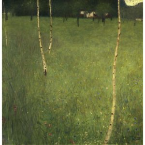 Farmhouse with Birch Trees, 1900 Reproducere, Gustav Klimt