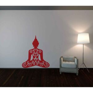 Meditation - autocolant de perete Rosu deschis 35 x 40 cm