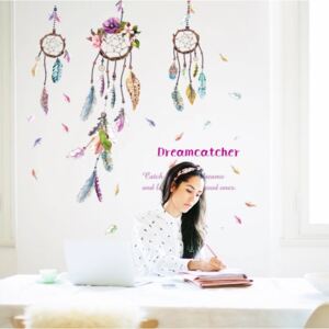 Autocolant de perete "Prinzatoare de vise - colorat" 100x105 cm