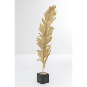Decorațiune în formă de pană Kare Design Feather, 147 cm, auriu