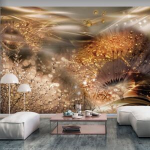 Fototapet Bimago - Dandelions' World (Gold) + Adeziv gratuit 250x175 cm