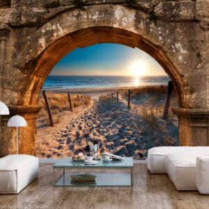 Fototapet Bimago - Arch and Beach + Adeziv gratuit 200x140 cm