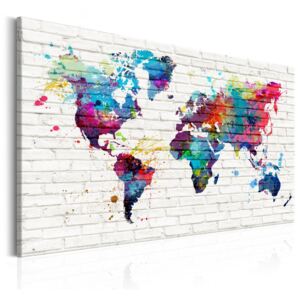 Tablou pe pânză - Modern Style: Walls of the World 120x80 cm