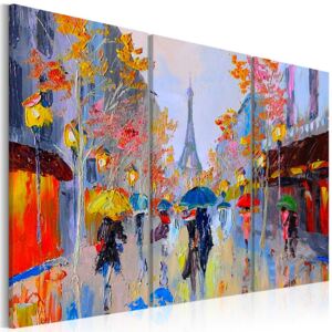 Tablou pe pânză - Rainy Paris 90x60 cm
