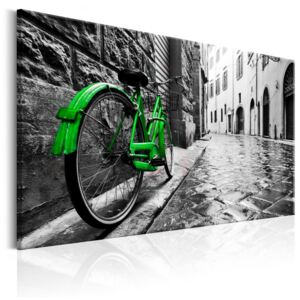Tablou pe pânză - Vintage Green Bike 60x40 cm