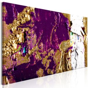 Tablou pe pânză - Purple Wave (1 Part) Narrow 120x40 cm