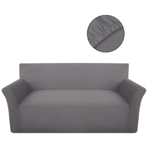 Husă elastică pentru canapea din bumbac gri jersey