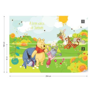 Fototapet - Disney Winnie the Pooh Vliesová tapeta - 254x184 cm
