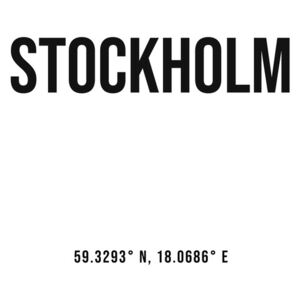 Fotografii artistice Stockholm simple coordinates, Finlay Noa
