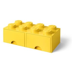 Cutie depozitare cu 2 sertare LEGO®, galben