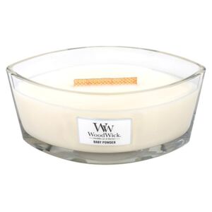 Lumânare parfumată WoodWick, aromă de vanilie, miere și trandafir, 80 ore