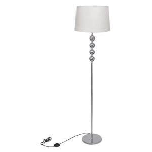 Veioză de iluminat înaltă cu 4 bile decorative, alb