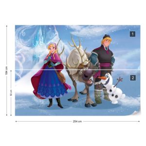Fototapet - Disney Frozen Vliesová tapeta - 254x184 cm