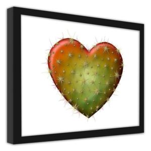 CARO Imagine în cadru - A Heart With Spikes 40x30 cm Negru