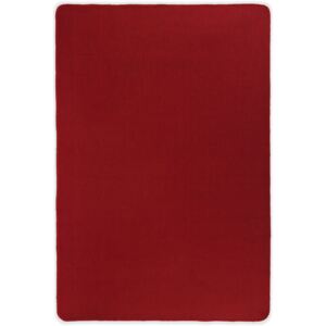Covor de iută cu spate din latex, 80 x 160 cm, roșu