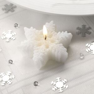 Set 3 lumânări Neviti Snowflake