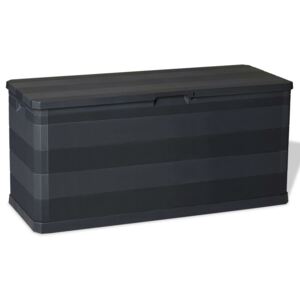 Ladă de depozitare pentru grădină, 280 L, negru