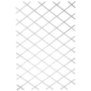 Nature Gard de grădină tip Trellis, 100 x 200 cm PVC, alb, 6040703 6040703