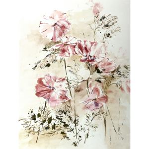 Buvu Fototapet: Vopsire cu flori (1) - 254x184 cm