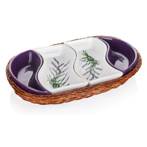 Boluri de servire în coș Banquet Lavender 30,5 cm