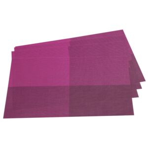 Suport farfurie DeLuxe, violet, 30 x 45 cm, set 4 buc
