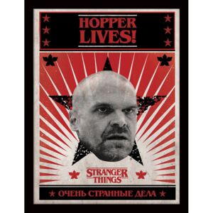 Afiș înrămat Stranger Things - Hopper Lives