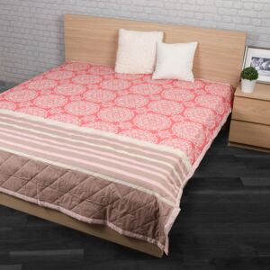 Cuvertură de pat Morbido roz somon, 240 x 200 cm, 240 x 200 cm