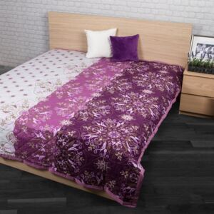 Night in Colours Cuvertură de pat Alberica violet, 160 x 220 cm