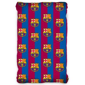 Cearşaf din bumbac FC Barcelona, 90 x 200 cm