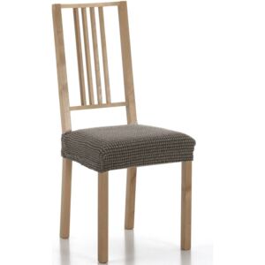 Husă elastică de șezut scaun, Set maro, set 2 buc
