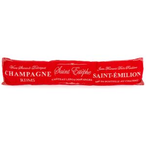 Pernă decorativă Champagne, pentru etanșarea ferestrelor, roșu, 90 x 20 cm