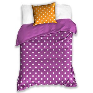 Lenjerie de pat Bulină, violet, 140 x 200 cm, 70 x 90 cm