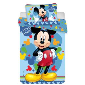 Lenjerie de pat Mickey 02 baby, pentru copii, din bumbac, 100 x 135 cm, 40 x 60 cm