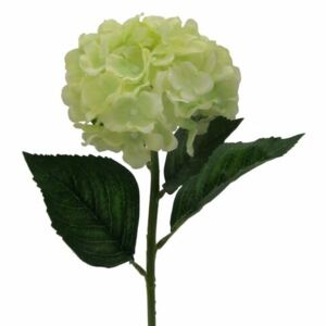 Floare artificială Hortensia, verde deschis