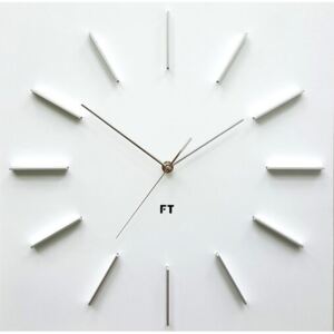 Ceas de perete design Future Time FT1010WH Square white, 40 cm