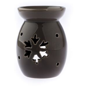 Aroma-lampă ceramică Fulg, gri
