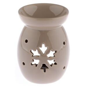 Aroma-lampă ceramică Fulg, maro