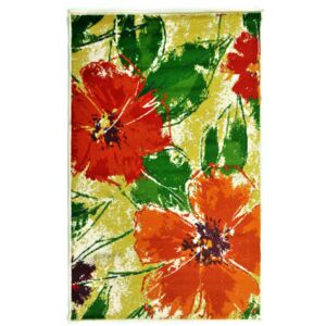 Covor Floral Redflower, Multicolor, 67x120