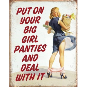 Big Girl Panties Placă metalică, (31,8 x 40,6 cm)