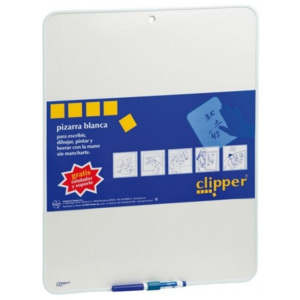 Tablita pentru scris 44 x 55 cm + marker, CLIPPER - alba