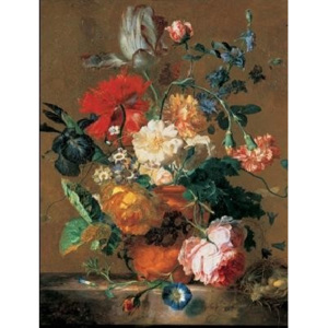 Bouquet of Flowers Reproducere, Jab van Huysum, (60 x 80 cm)