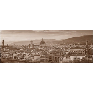 Firenze Panorama misure e supporti su RICHIESTA Reproducere, (100 x 35 cm)