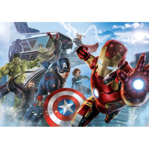 Marvel Avengers Team Fototapet, (368 x 254 cm)