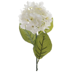 Hortensie artificială albă, 66 cm