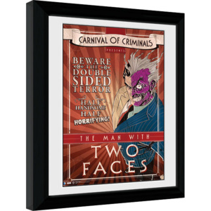 Batman Comic - Circus Two Face Afiș înrămat