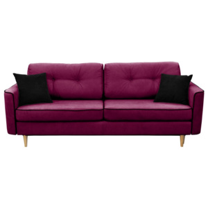 Canapea extensibilă cu 3 locuri Mazzini Sofas Ivy, violet