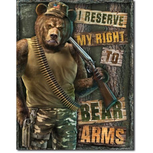 Right to Bear Arms Placă metalică, (30 x 42 cm)