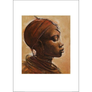 Masai woman I. Reproducere, Jonathan Sanders, (50 x 70 cm)