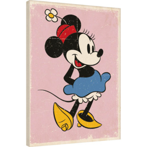 Minnie Mouse - Retro Tablou Canvas, (60 x 80 cm)